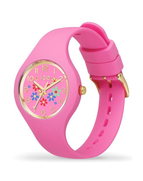Montre Femme en Résine Ice Flower Extra Small rose