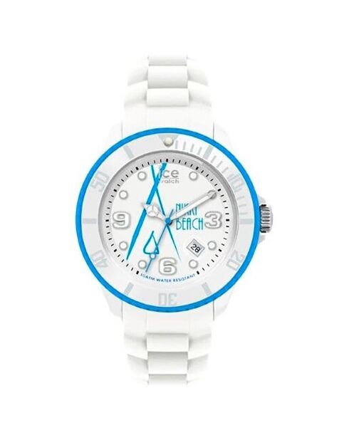 Montre Homme en Caoutchouc Ice Nikki Beach blanche