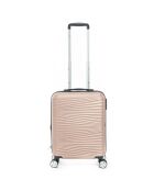 2 Valises extensibles 4 roues doubles 55/45 cm & Vanity rose