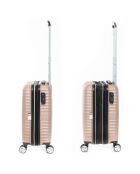 2 Valises extensibles 4 roues doubles 55/45 cm & Vanity rose