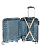 2 Valises extensibles 4 roues doubles 55/45 cm & Vanity rose
