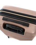 2 Valises extensibles 4 roues doubles 55/45 cm & Vanity rose