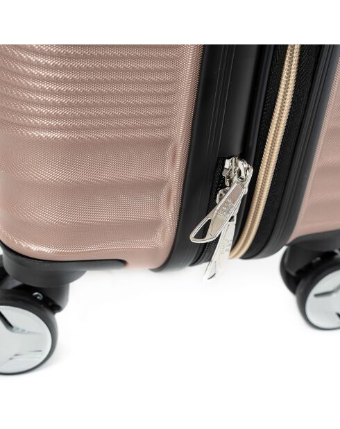 2 Valises extensibles 4 roues doubles 55/45 cm & Vanity rose