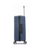 3 Valises 4 roues doubles 76/66/55 cm bleu foncé