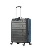 3 Valises 4 roues doubles 76/66/55 cm bleu/noir