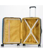 3 Valises 4 roues doubles 76/66/55 cm bleu/noir