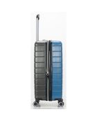 3 Valises 4 roues doubles 76/66/55 cm bleu/noir