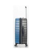 3 Valises 4 roues doubles 76/66/55 cm bleu/noir