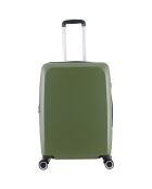 3 Valises 4 roues doubles 76/66/55 cm vertes