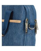 Porte documents doubles compartiments  bleu - 30x15x15 cm