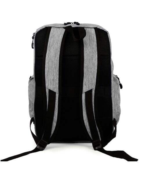 Grand sac à dos multi-poches gris clair - 39x46.5x12.5 cm
