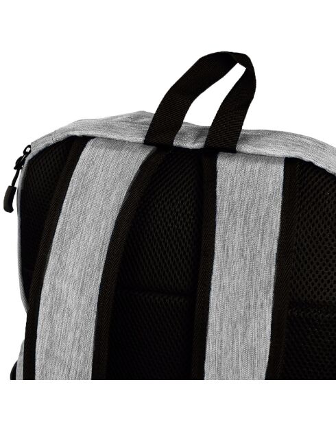Grand sac à dos multi-poches gris clair - 39x46.5x12.5 cm
