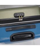 3 Valises 4 roues doubles 76/66/55 cm vert/bleu