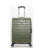Valise Cabine 4 roues doubles 55 cm vert/bleu