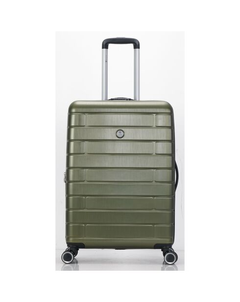 Valise Cabine 4 roues doubles 55 cm vert/bleu
