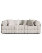 Canapé convertible Kemi 3 places beige clair - 206x95x70 cm