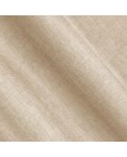 Canapé d'angle droit en Velours convertible avec coffre Linz 3 places beige clair - 275x142x84 cm