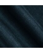 Canapé d'angle gauche en Velours convertible avec coffre Linz 3 places pétrole profond - 275x142x84 cm