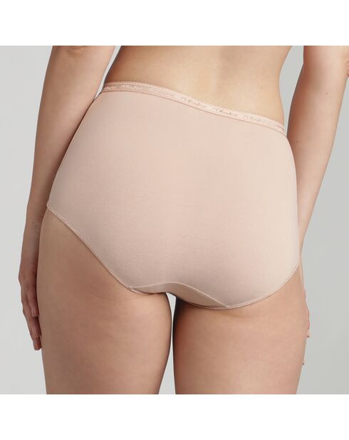 2 beigefarbene Unterhosen aus Bio-Baumwolle
