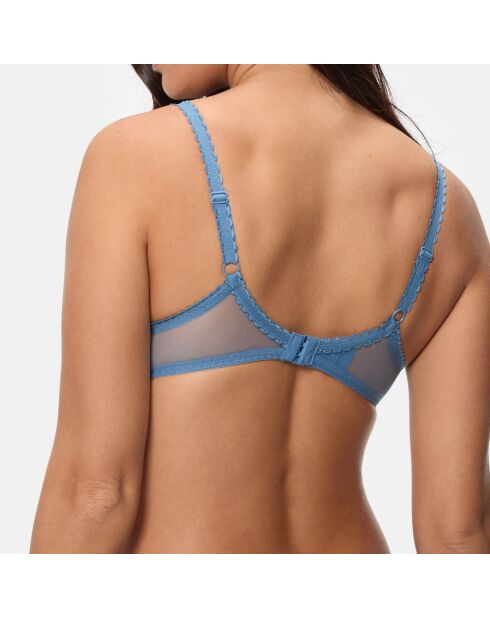 Soutien-gorge Flower Elegance bleu océan