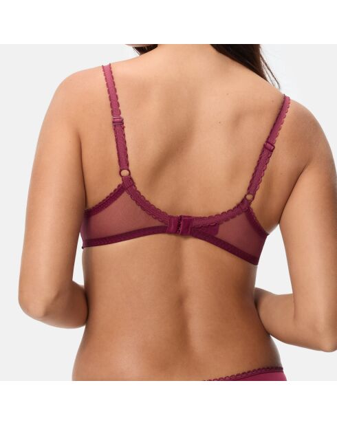 Soutien-gorge Flower Elegance rouge cerise