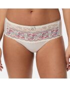 Culotte Flower Elegance motif à fleurs blanche
