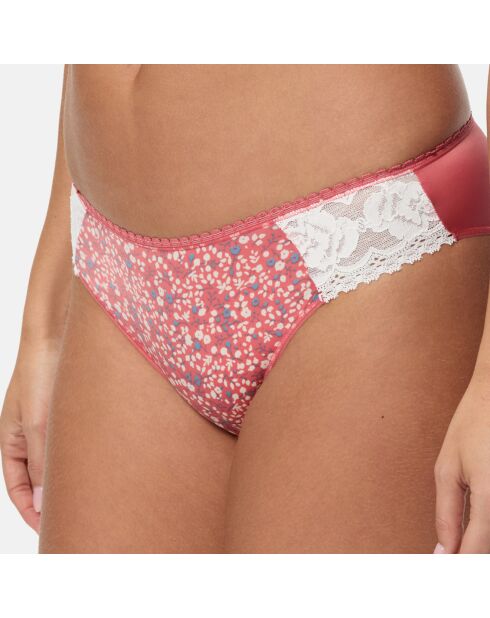 Culotte Flower Elegance motif à fleurs rose