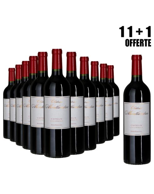 1 Lot de 11 Castillon-Côtes de Bordeaux 2020 Ch. Montlandrie + 1 OFFERTE 12x75cl