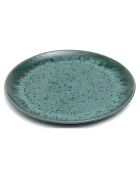 4 Assiettes en Céramique The Aqua  bleues - D.28 cm