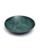 4 Assiettes creuses en Céramique The Aqua  bleues - D.23cm