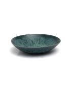 4 Assiettes creuses en Céramique The Aqua  bleues - D.23cm