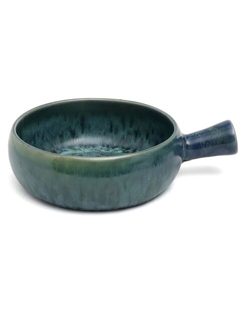 4 Plats en Céramique The Aqua avec poignée bleus - 19.5x15x5.5 cm