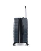 3 Valises extensibles 4 roues doubles 76/66/55 cm gris foncé