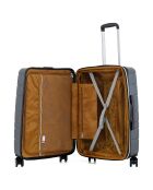 3 Valises extensibles 4 roues doubles 76/66/55 cm gris foncé