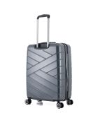 3 Valises extensibles 4 roues doubles 76/66/55 cm gris foncé