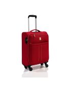 Valise Cabine 4 roues simples 55 cm & Vanity rouges