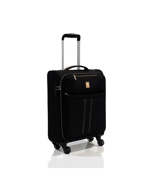 Valise Cabine 4 roues simples 55 cm & Vanity noirs