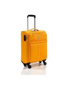 Valise Cabine 4 roues simples & Vanity 55 cm jaune