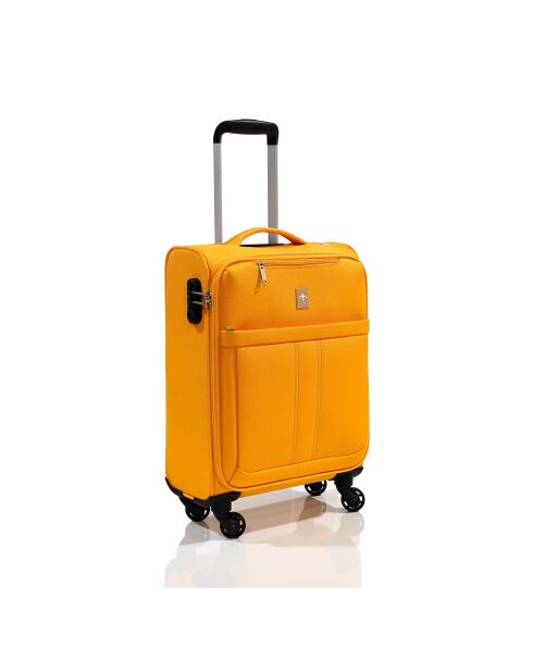 Valise Cabine 4 roues simples & Vanity 55 cm jaune