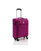 Valise Cabine 4 roues simples 55 cm & Vanity magenta