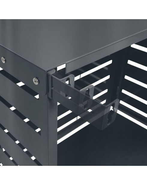 Funda de aire acondicionado exterior de modelo pequeño gris antracita