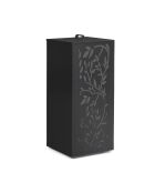 Réservoir à granules et pellets à motifs 45kg noir mat