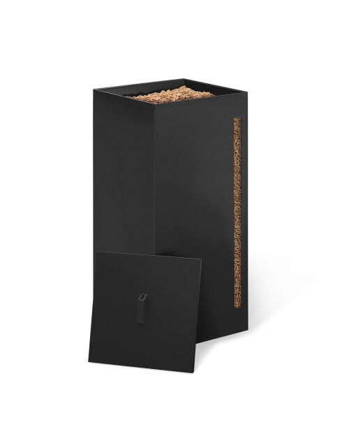 Réservoir à granules et pellets 55kg noir mat