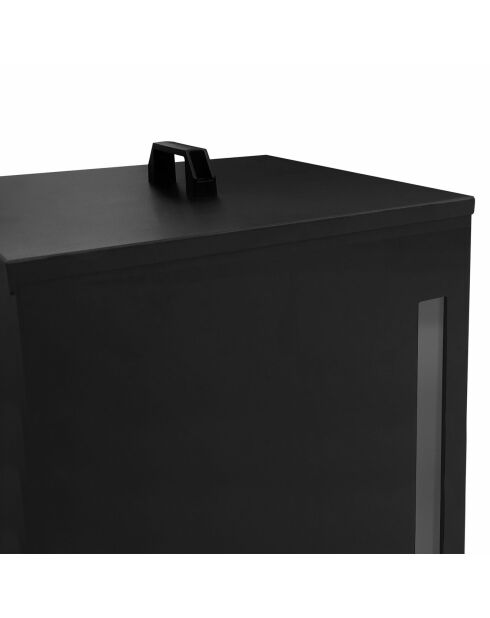 Réservoir à granules et pellets 55kg noir mat