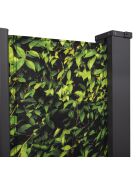 Paravent rétractable occultant 400x180cm motif feuillage imprimé feuillage