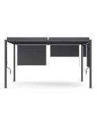 Pergola bioclimatique en acier polycarbonate 3x4m avec stores gris anthracite