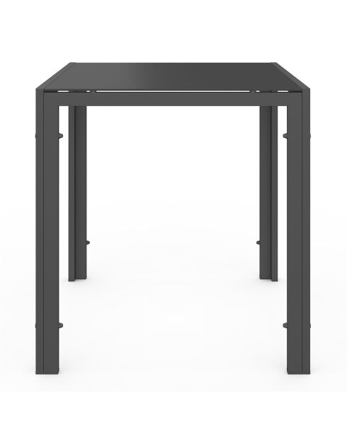 Ensemble repas Minorca 4 places gris/noir