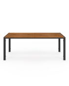 Ensemble repas Timbia 8 places noir/bois