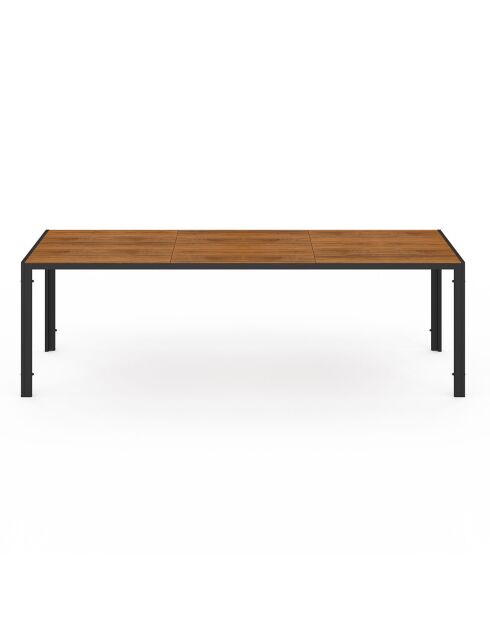 Ensemble repas Timbia 10 places noir/bois