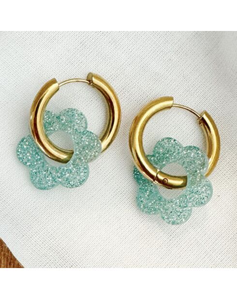 Boucles d'oreilles Velluto bleu clair